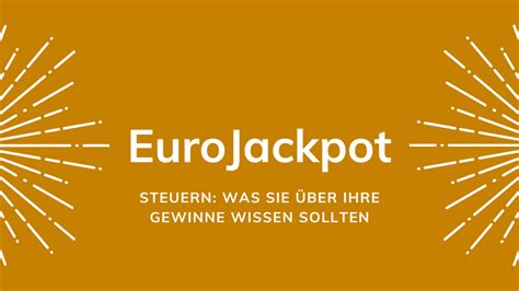 lottogewinn eurojackpot steuern
